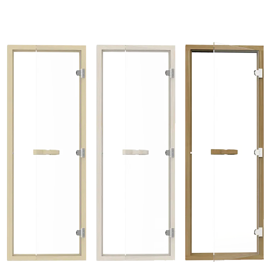 Clear Glass Reversible Sauna Door