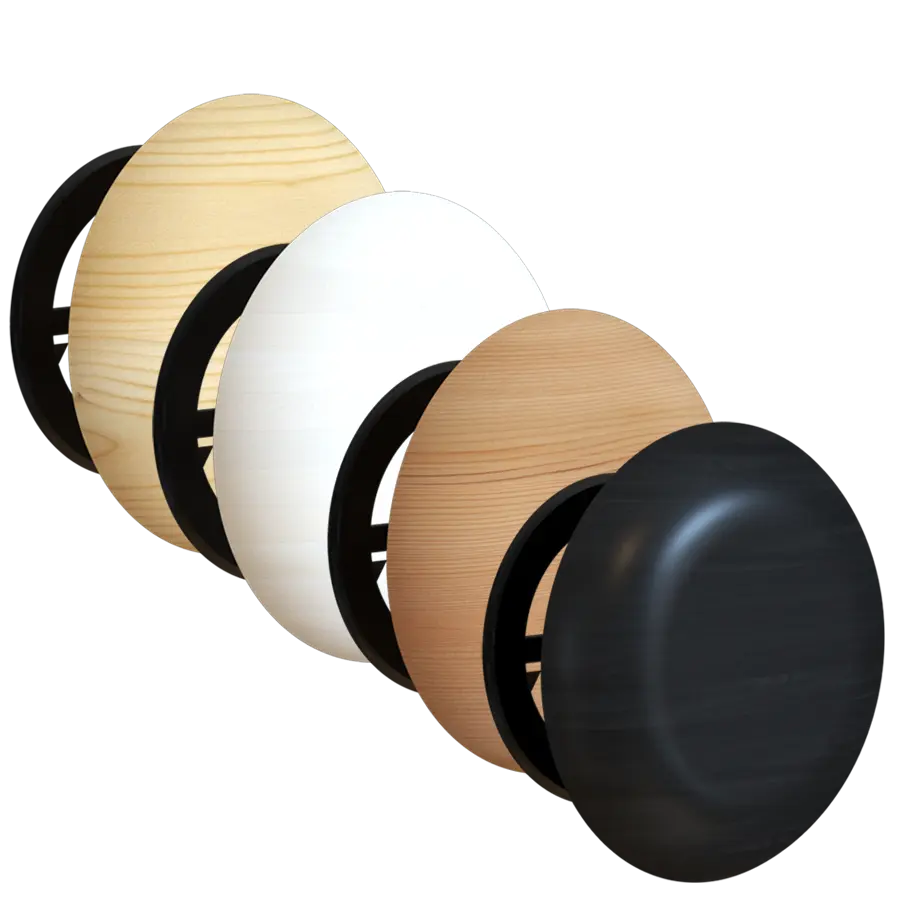 Ventilation Louver Circle with Black Option