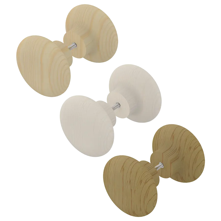 Wooden Door Handle Big Round