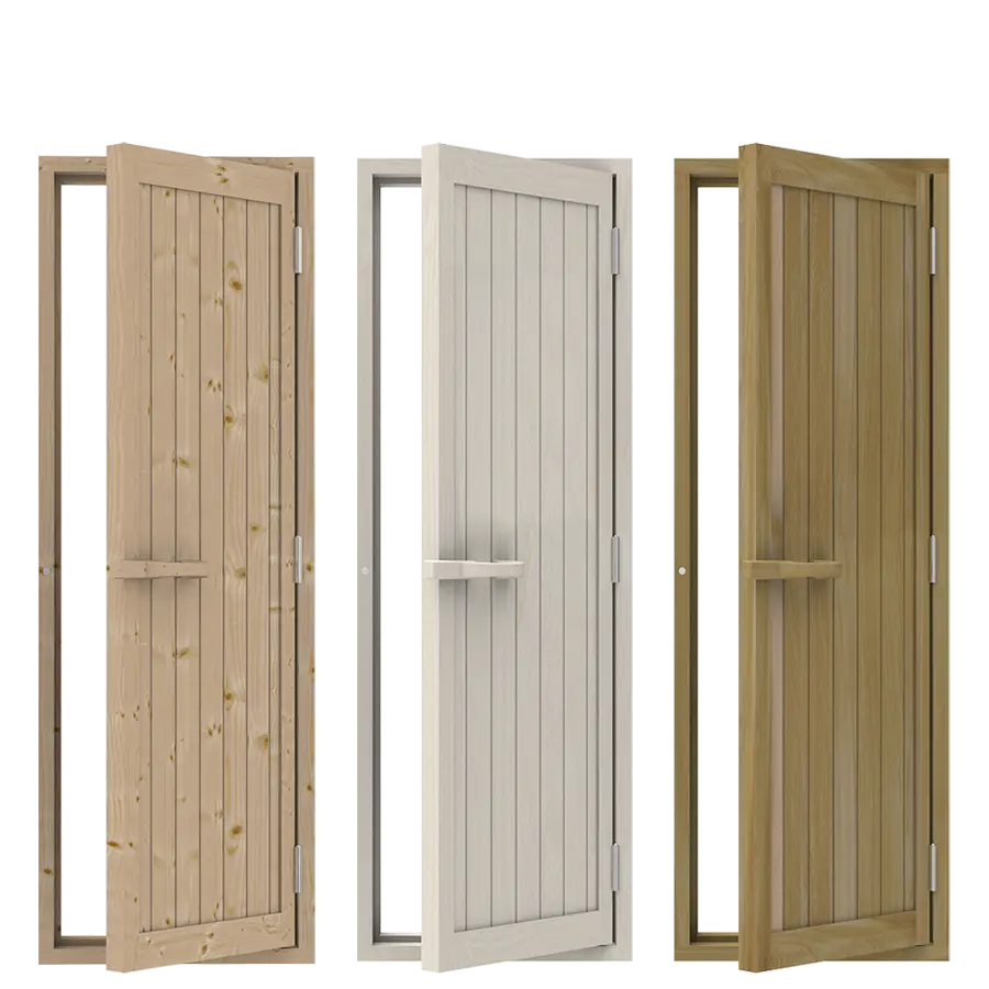 Wooden Reversible Sauna Door