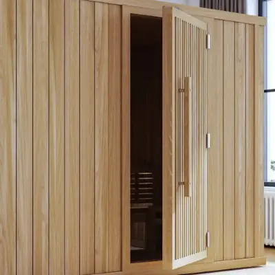 Sauna doors and handles