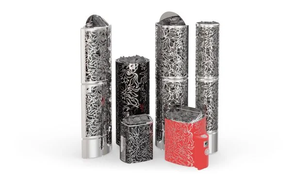 SAWO Dragonfire Sauna Heater Series with artistic design by Stefan Lindfors