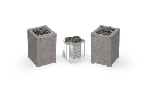 SAWO Stone Sauna Heater Series with stainless steel and soapstone